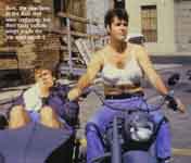  John Candy & Dan Akroid & motorcycle 